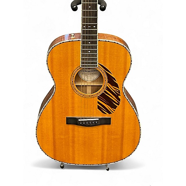 Used Fender PO-220E Natural Acoustic Electric Guitar