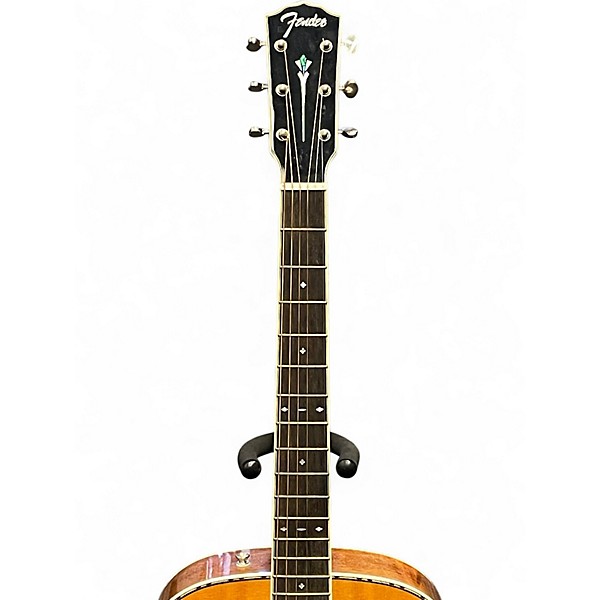 Used Fender PO-220E Natural Acoustic Electric Guitar