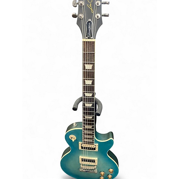 Used Epiphone Les Paul Traditional Pro IV Blue Burst Solid Body Electric Guitar