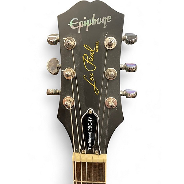 Used Epiphone Les Paul Traditional Pro IV Blue Burst Solid Body Electric Guitar