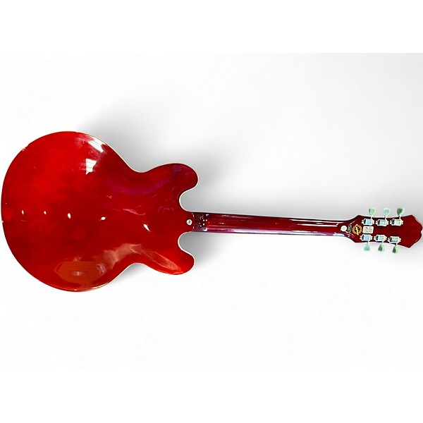Used 2017 Epiphone ES335 Pro Cherry Hollow Body Electric Guitar