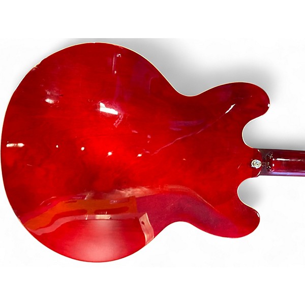 Used 2017 Epiphone ES335 Pro Cherry Hollow Body Electric Guitar