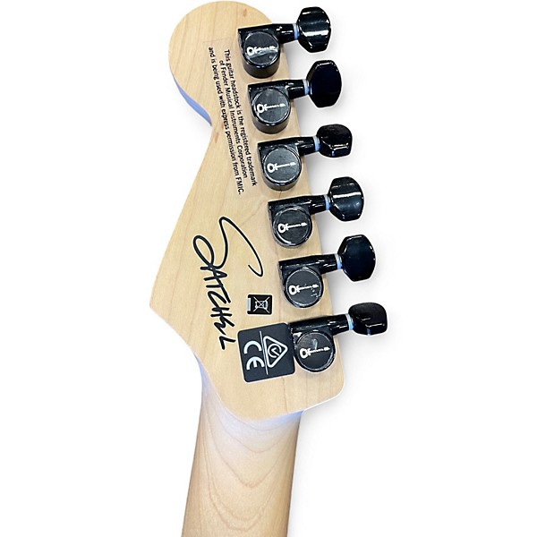 Used Charvel SATCHEL SIGNATURE PRO MOD DK22 HH FR FISHMAN FLOYD ROSE YELLOW BENGAL Solid Body Electric Guitar