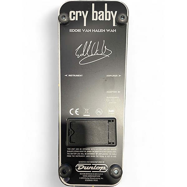 Used Dunlop EVH95 Eddie Van Halen Signature Wah Effect Pedal Effect Pedal