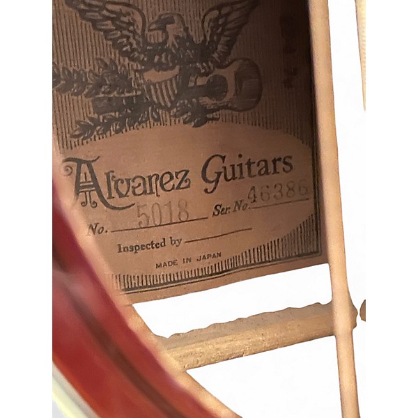 Used Alvarez 5018 2 Tone Sunburst 12 String Acoustic Guitar