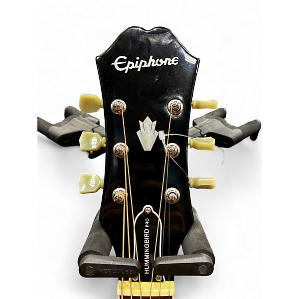 Used Epiphone Hummingbird Performer Pro 2 Tone Sunburst Acoustic Electric Guitar
