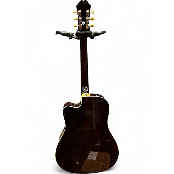 Used Epiphone Hummingbird Performer Pro 2 Tone Sunburst Acoustic Electric Guitar