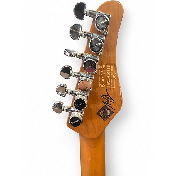 Used Schecter Guitar Research Nick Johnston Signature Capri Orange Electric Guitar