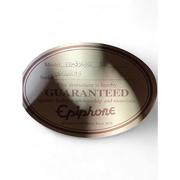 Used Epiphone PR350ME NS Natural Acoustic Electric Guitar