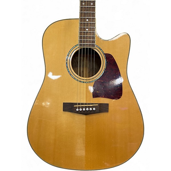 Used Ibanez AW100CE Natural Acoustic Electric Guitar