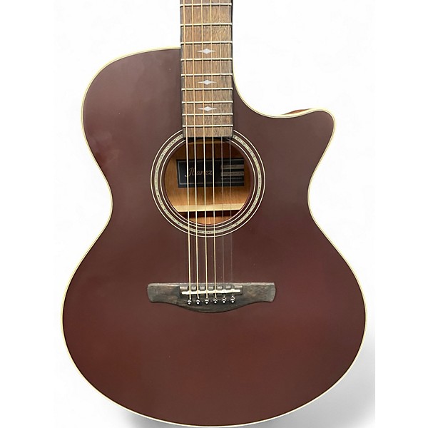 Used Ibanez AE100-BUF Wine Red Acoustic Electric Guitar