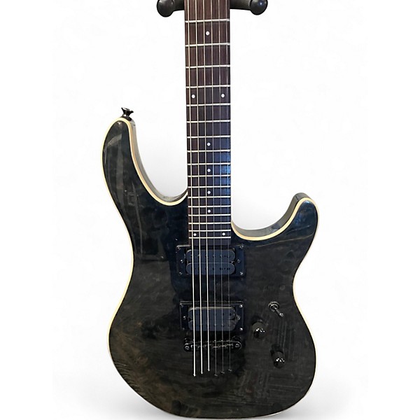 Used Peavey Predator Plus Transparent Black Solid Body Electric Guitar