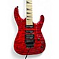 Used Jackson JS34Q Dinky Trans Red Solid Body Electric Guitar