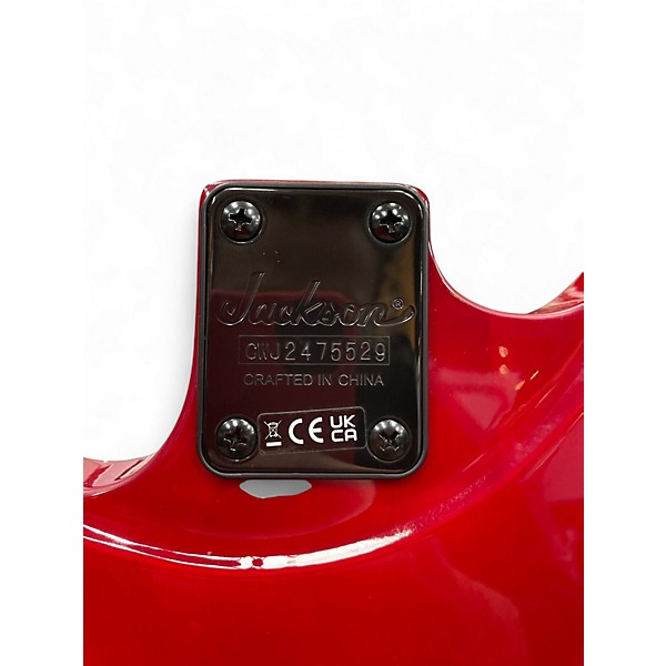 Used Jackson JS34Q Dinky Trans Red Solid Body Electric Guitar