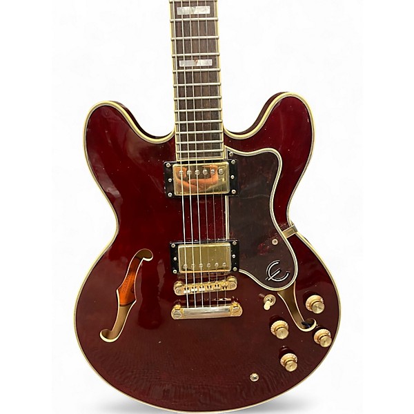 Used Epiphone Sheraton II Cherry Hollow Body Electric Guitar