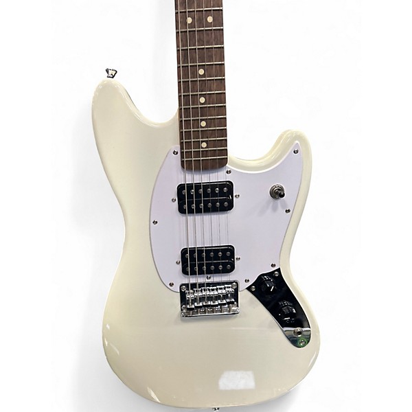 Used Squier Bullet Mustang HH Cream Solid Body Electric Guitar