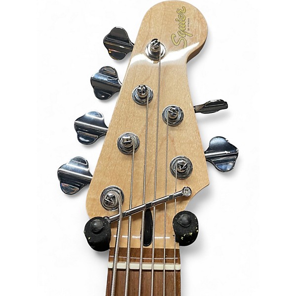 Used Squier Affinity Jazz Bass VI 6 String Black Electric Bass Guitar