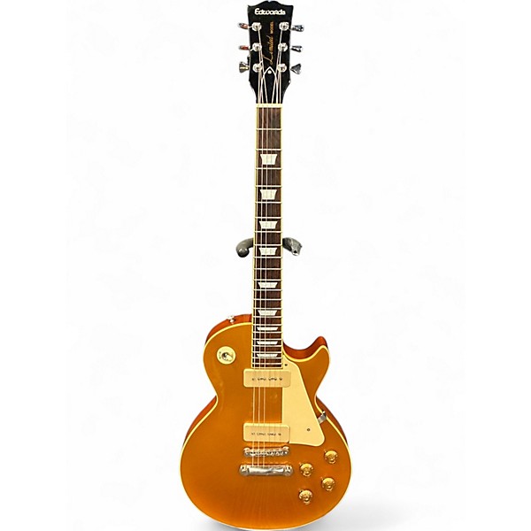 Used Edwards ELP125SDP Gold Top Solid Body Electric Guitar