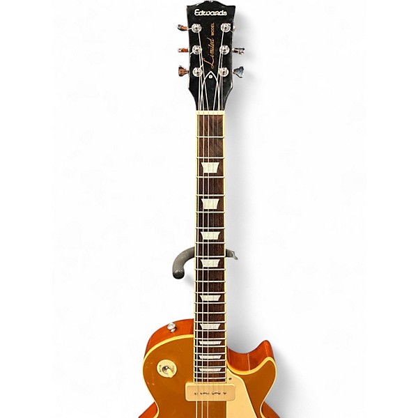 Used Edwards ELP125SDP Gold Top Solid Body Electric Guitar