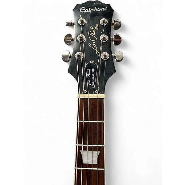 Used Epiphone Les Paul Traditional Pro Gold Solid Body Electric Guitar