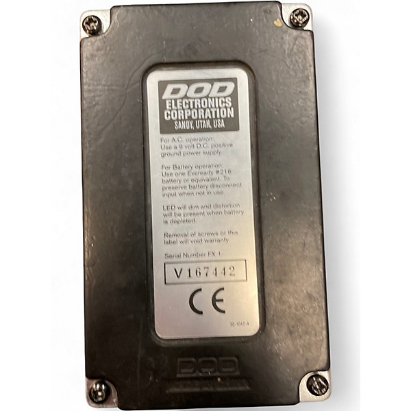 Used DOD FX69B Grunge Distortion Effect Pedal