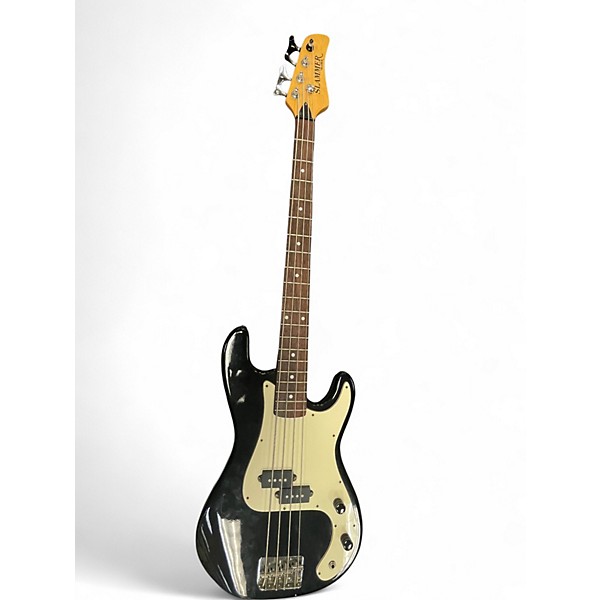 Used Hamer Slammer Bass Black Electric Bass Guitar