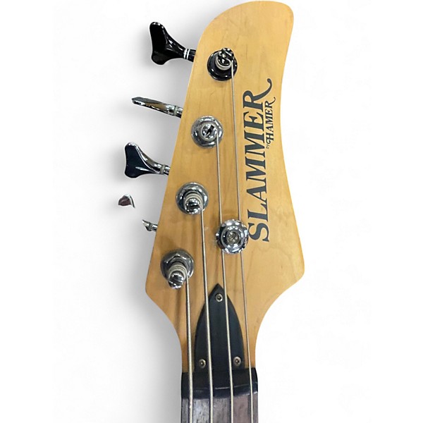 Used Hamer Slammer Bass Black Electric Bass Guitar