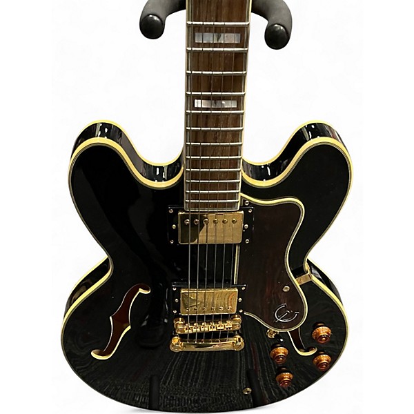 Used Epiphone Sheraton II Black Hollow Body Electric Guitar