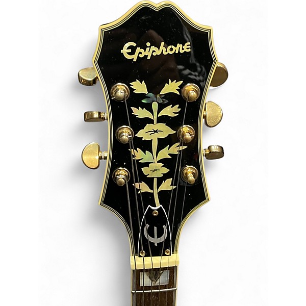 Used Epiphone Sheraton II Black Hollow Body Electric Guitar