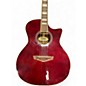 Used D'Angelico Premier Series Acoustic Wine Red Acoustic Electric Guitar