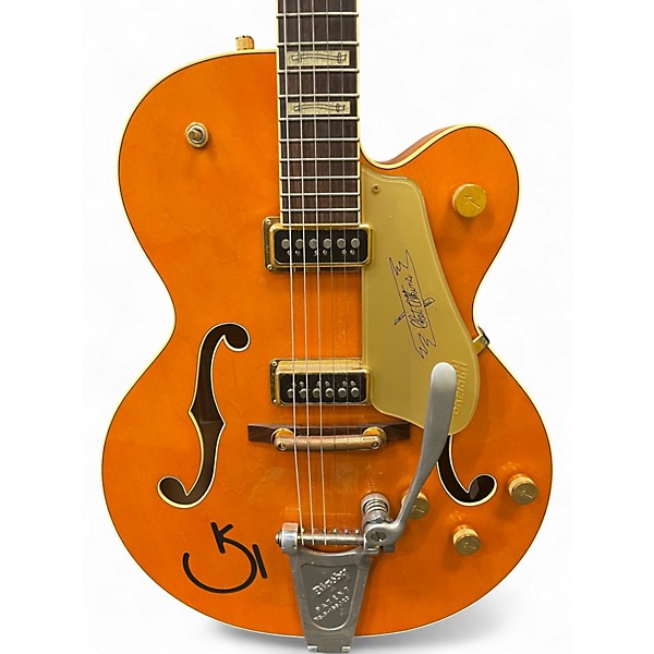 Used Gretsch Guitars G6120 Chet Atkins Signature Trans Orange Hollow Body Electric Guitar