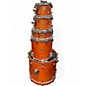 Used Yamaha 5 Piece Stage Custom Orange Drum Kit thumbnail