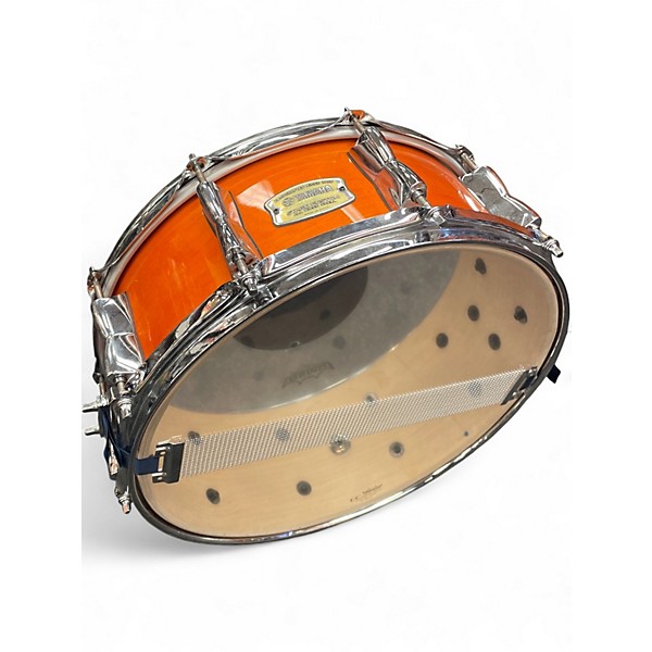 Used Yamaha 5 Piece Stage Custom Orange Drum Kit