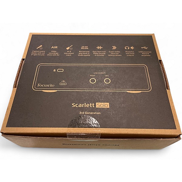 Used Focusrite Scarlett Solo Gen 3 Audio Interface