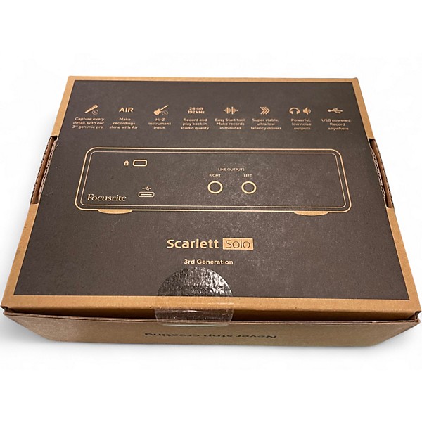 Used Focusrite Scarlett Solo Gen 3 Audio Interface