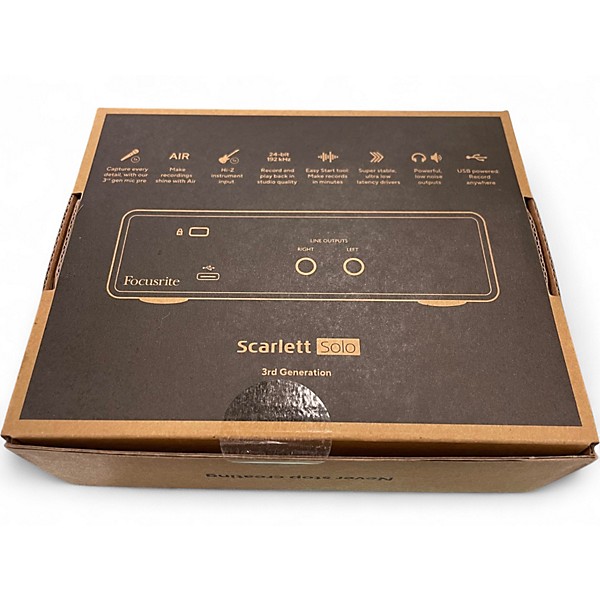 Used Focusrite Scarlett Solo Studio Gen 3 Audio Interface