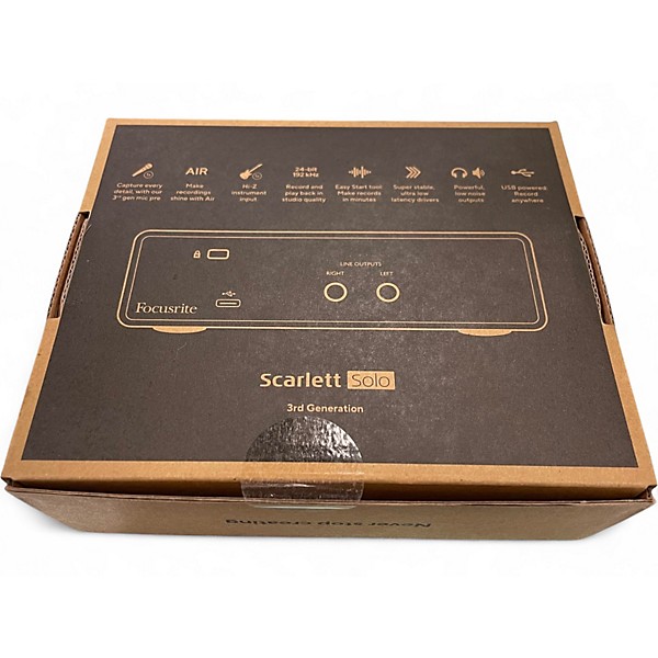 Used Focusrite Scarlett Solo Gen 3 Audio Interface