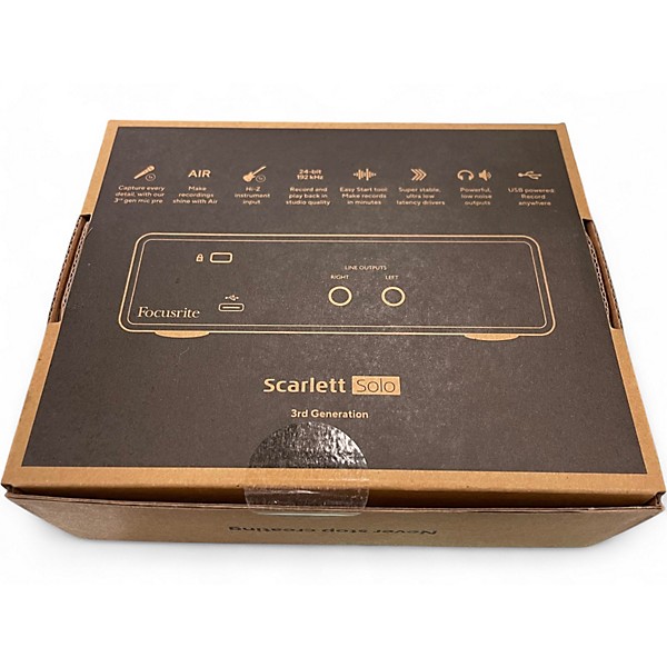 Used Focusrite Scarlett Solo Gen 3 Audio Interface