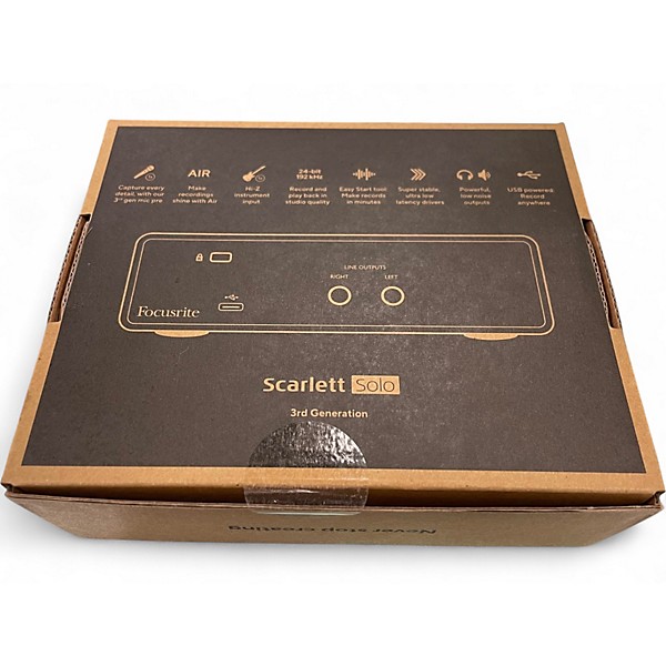 Used Focusrite Scarlett Solo Gen 3 Audio Interface