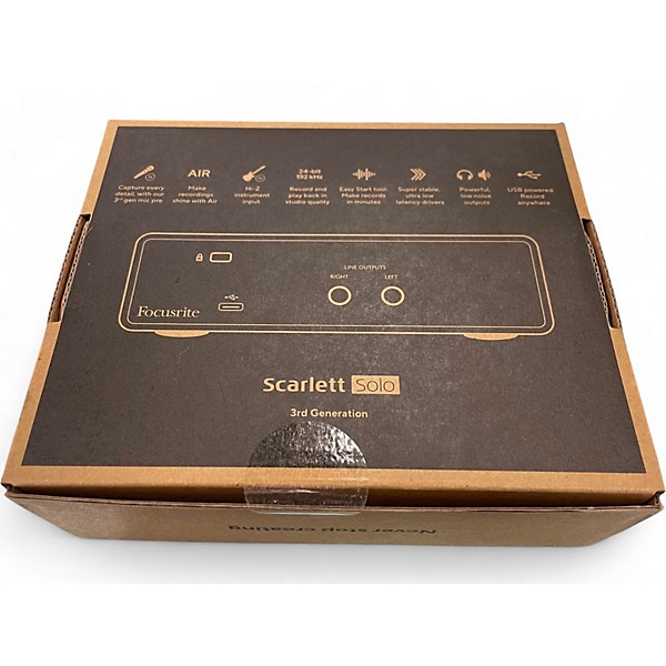 Used Focusrite Scarlett Solo Gen 3 Audio Interface