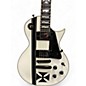 Used ESP LTD James Hetfield Signature Iron Cross Black and White Solid Body Electric Guitar
