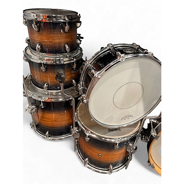 Used Mapex 6 Piece armory Caribbean Burst Drum Kit