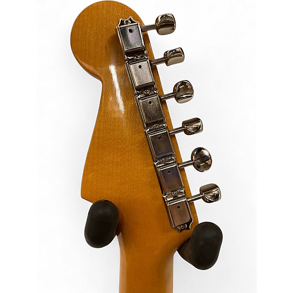 Used Fender Eric Johnson Maple Stratocaster Black Solid Body Electric Guitar