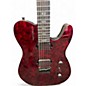 Used Schecter Guitar Research PT APOCALYPSE Trans Red Solid Body Electric Guitar
