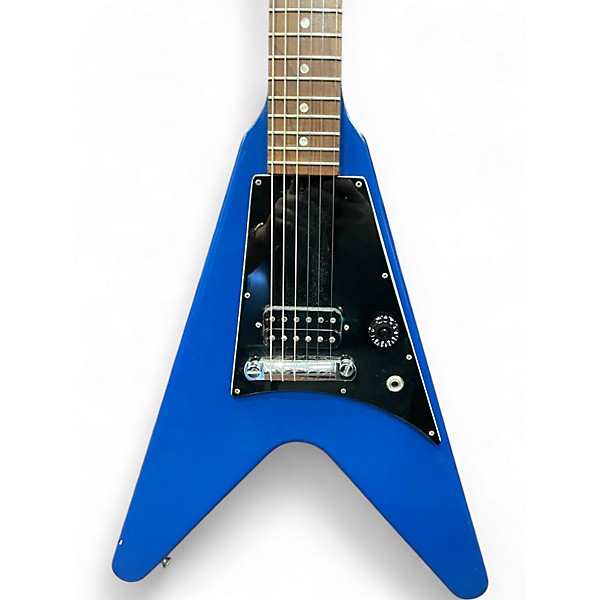 Used Gibson Melody Maker Flying V Blue Solid Body Electric Guitar