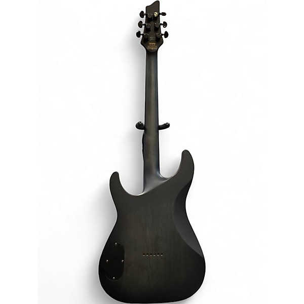 Used Schecter Guitar Research KM6 Trans White Satin Solid Body Electric Guitar