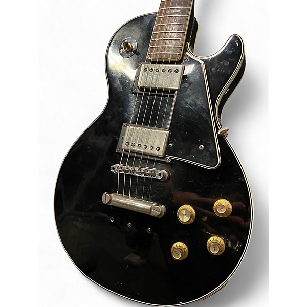 Used Univox Vibra Black Ebony Solid Body Electric Guitar