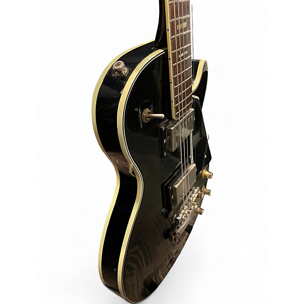 Used Univox Vibra Black Ebony Solid Body Electric Guitar