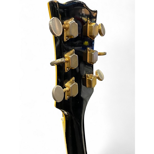 Used Univox Vibra Black Ebony Solid Body Electric Guitar