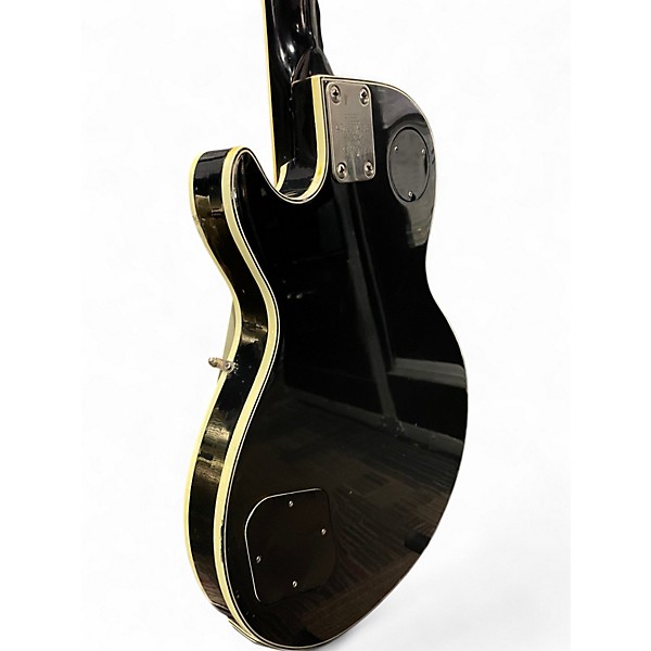 Used Univox Vibra Black Ebony Solid Body Electric Guitar